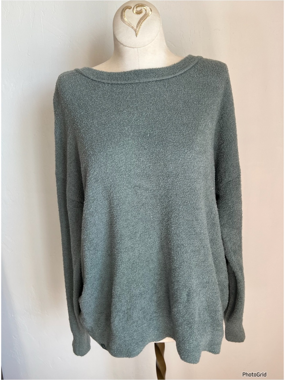 Barefoot Dreams Green Soft Pullover Sweater Medium Tall